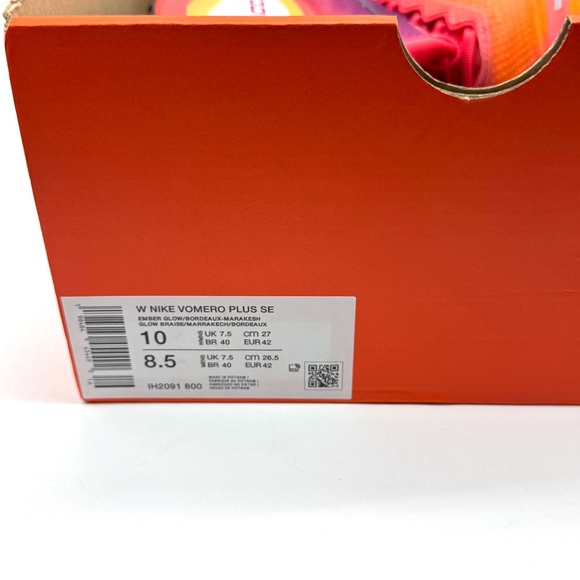 Nike Womens Vomero 18 Plus SE Sunset Shoes Sz 10 New Running IH2091-800 - Picture 10 of 11